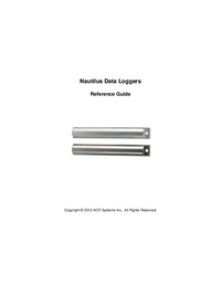Thumbnail of document Manual - Nautilus  85/125 Series Data Loggers